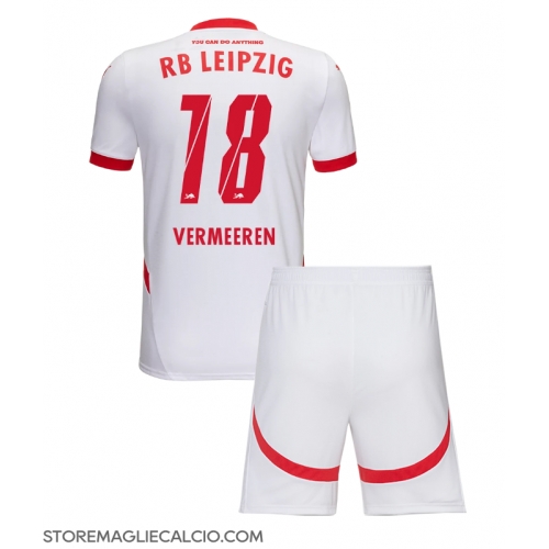RB Leipzig Arthur Vermeeren #18 Maglia Gara Casa Repliche 2024-25 Bambino Maniche Corte RB Leipzig Arthur Vermeeren #18 Maglia Gara Casa Repliche 2024-25 Bambino Maniche Corte
